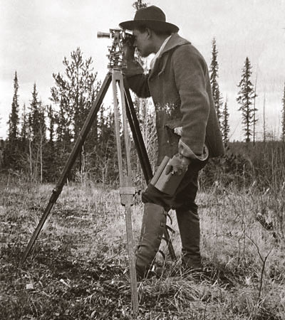old school land surveying